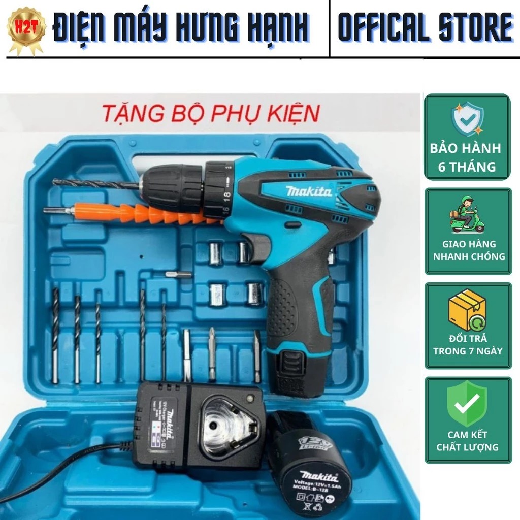 Máy Khoan Bắn Vít Dùng Pin Makita 12V