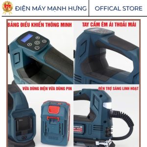 Máy bơm hơi pin BOSHUN BS-BH120-120w